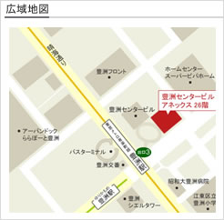 NTTデータ・チャイナ・アウトソーシング広域地図